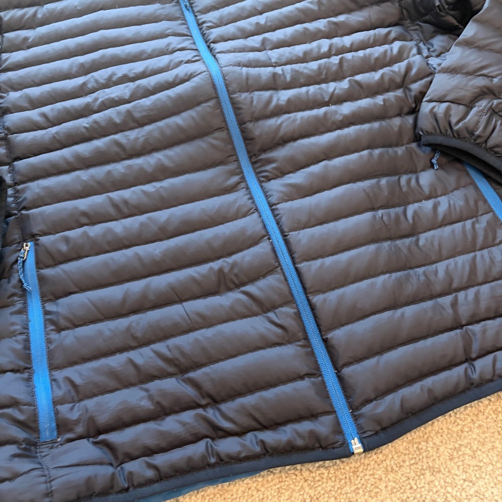 Eddie Bauer EB650 Puffer Jacket Mens XXL 2XL Blue Down Insulated Gorpcore Winter - Picture 3 of 11